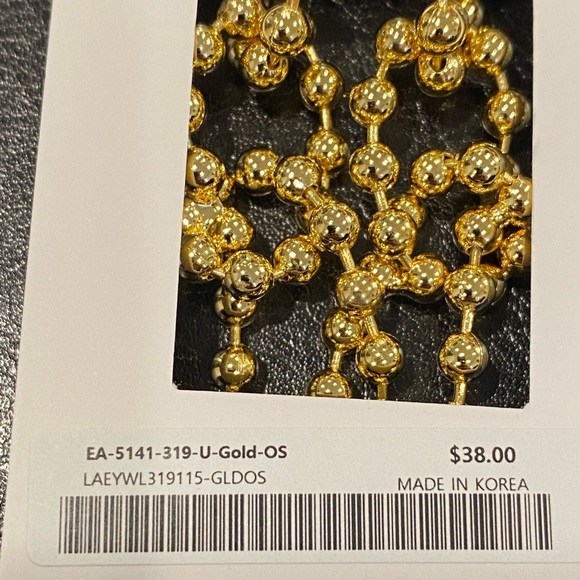 NWT Oak+Fort gold dangling earrings - Picture 2 of 4